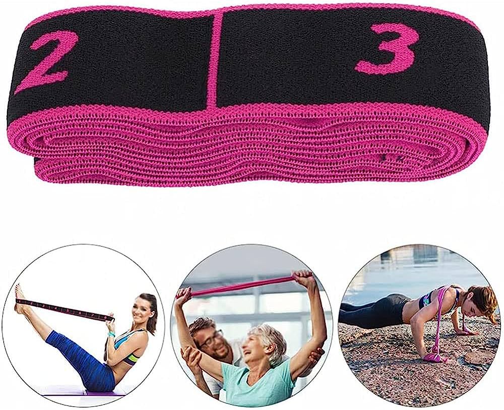 2 Piezas Banda Elástica de Yoga, Banda elástica de Ejercicio, Bandas Latinas de Resistencia, Banda de Ejercicio Ajustable de Múltiples Bucles, para Fitness, Baile, Gimnasia (Rosa+Amarillo) 3 2 piezas banda elastica de yoga banda elastica de ejercicio bandas latinas de resistencia banda de ejercicio ajustable de multiples bucles para fitness baile gimnasia rosaamarillo