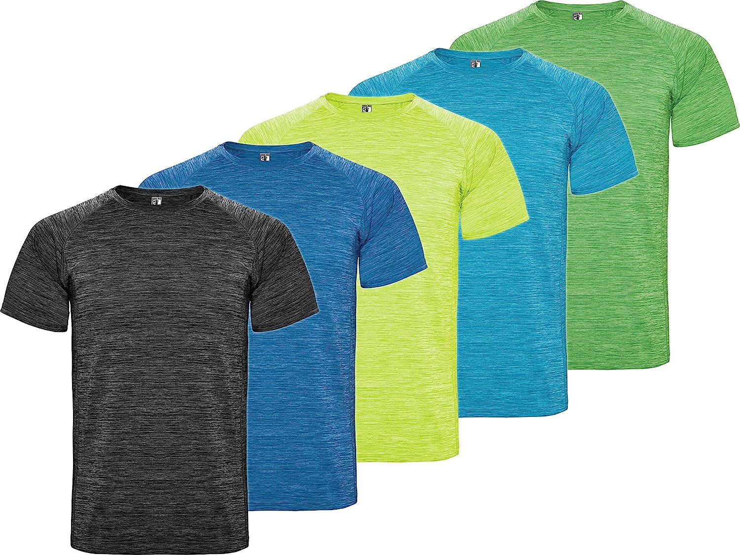 3 o 5 Piezas Camiseta Deporte Hombre, Camisetas Manga Corta Hombre, Secado Rápido Respirable para Running Gimnasio 4 ropa deportiva en blanes