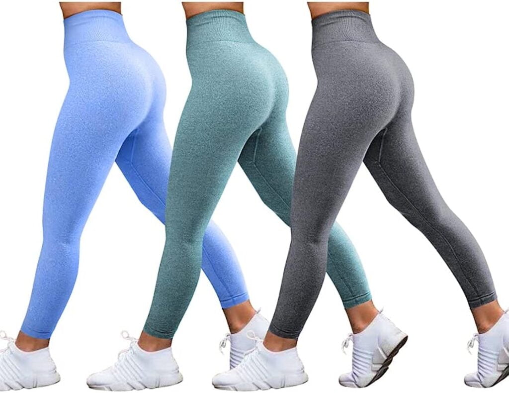 3 piezas mujer yoga traje entrenamiento para gym mallas de yoga sin costuras y sujetador deportivo elastico ropa de gimnasio