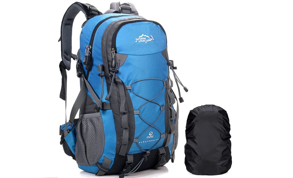 a am seablue 40l mochila de senderismo mochila de viaje impermeable de gran capacidad mochila de trekking con funda para lluvia para hombres mujeres