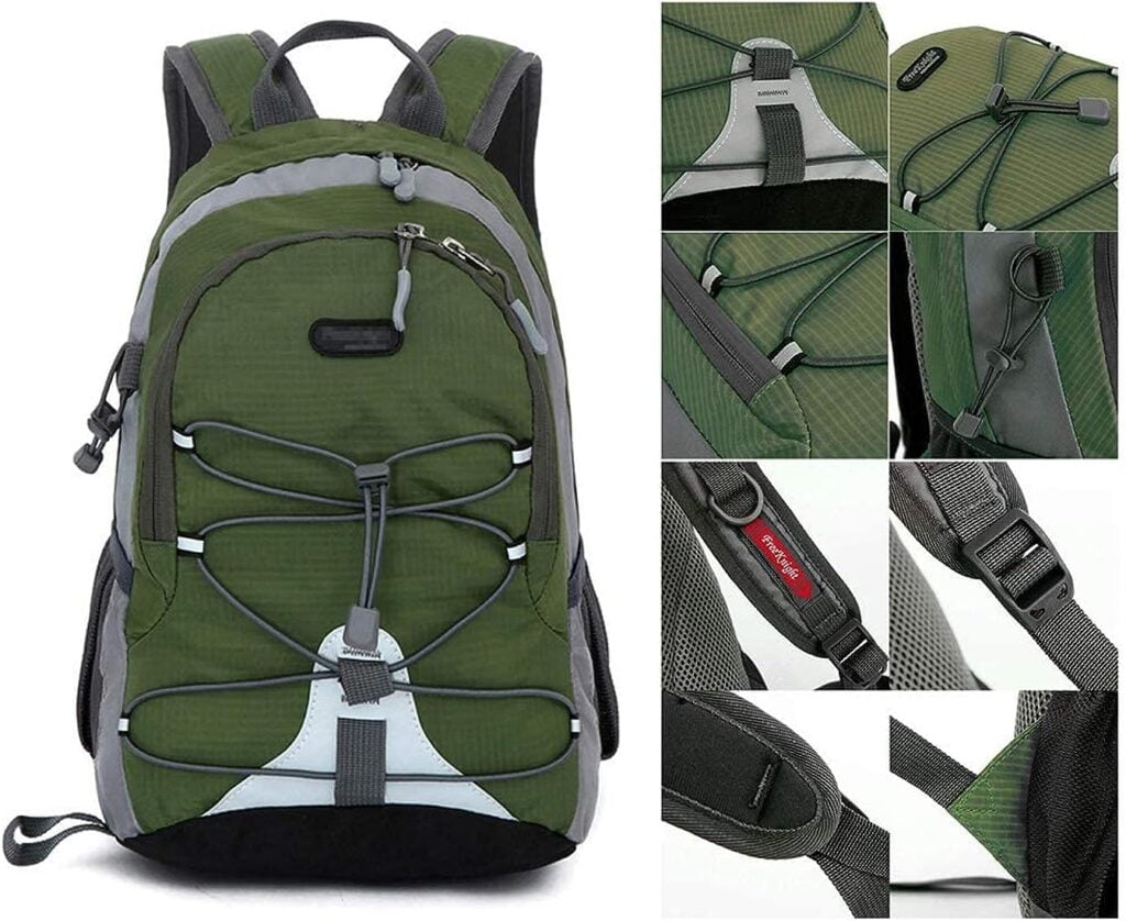 auxdiq mochila 10 litros impermeable paquete de camping para deportes al aire libre mochila de escalada montanismo mochila de trekking para ninos hombres mujeres