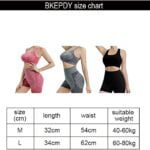 Conjunto Deportivo Mujer 2 Piezas Pantalones Cortos de Yoga sin Costuras Elásticos Leggings de Cintura Alta Top Deportiva Ropa de Entrenamiento para Fitness Gym Running Jogging Gimnasio Ejercicio 9 conjunto deportivo mujer 2 piezas pantalones cortos de yoga sin costuras elasticos leggings de cintura alta top deportiva ropa de entrenamiento para fitness gym running jogging gimnasio ejercicio