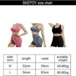 conjunto deportivo mujer 2 piezas pantalones cortos de yoga sin costuras elasticos leggings de cintura alta top deportiva ropa de entrenamiento para fitness gym running jogging gimnasio ejercicio