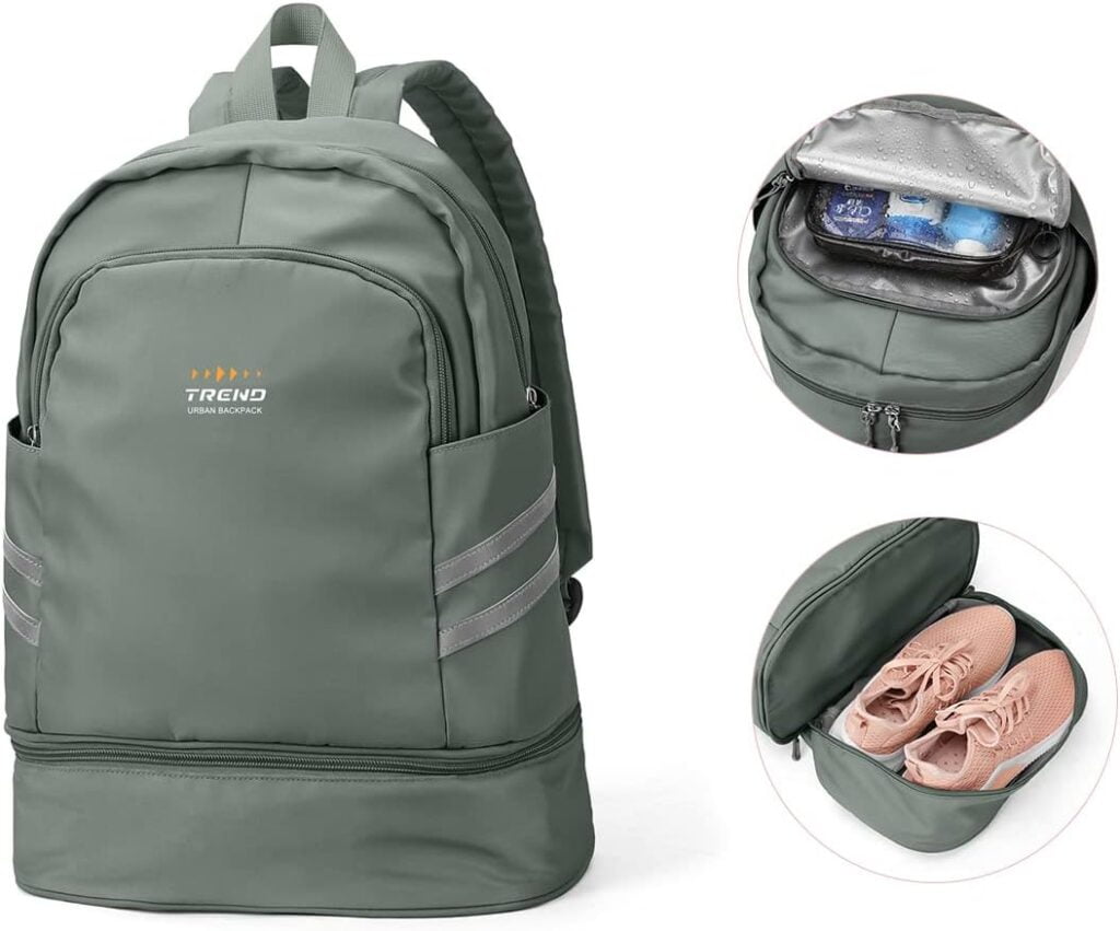 fitgriff mochila deportiva mujer hombre con zapato y compartimento humedo portatil gimnasio escolar senderismo trabajo sport backpack