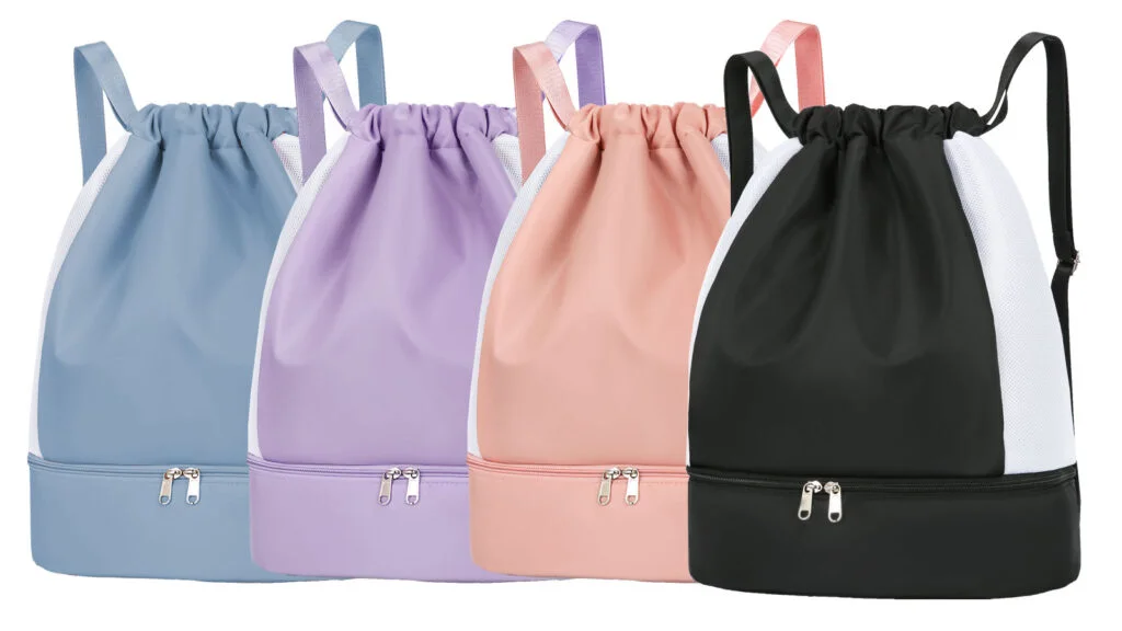 hawee impermeable casual mochila con cordon grande deporte bolso de gimnasia mochila de cuerda unisex para mujer hombre vida cotidiana aire libre yoga escuela playa nadar