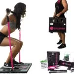 innovagoods sistema de entrenamiento integral portatil con guia de ejercicios gympak max fitness gym en casa sistema de entrenamiento en suelo unisex color negro y naranja