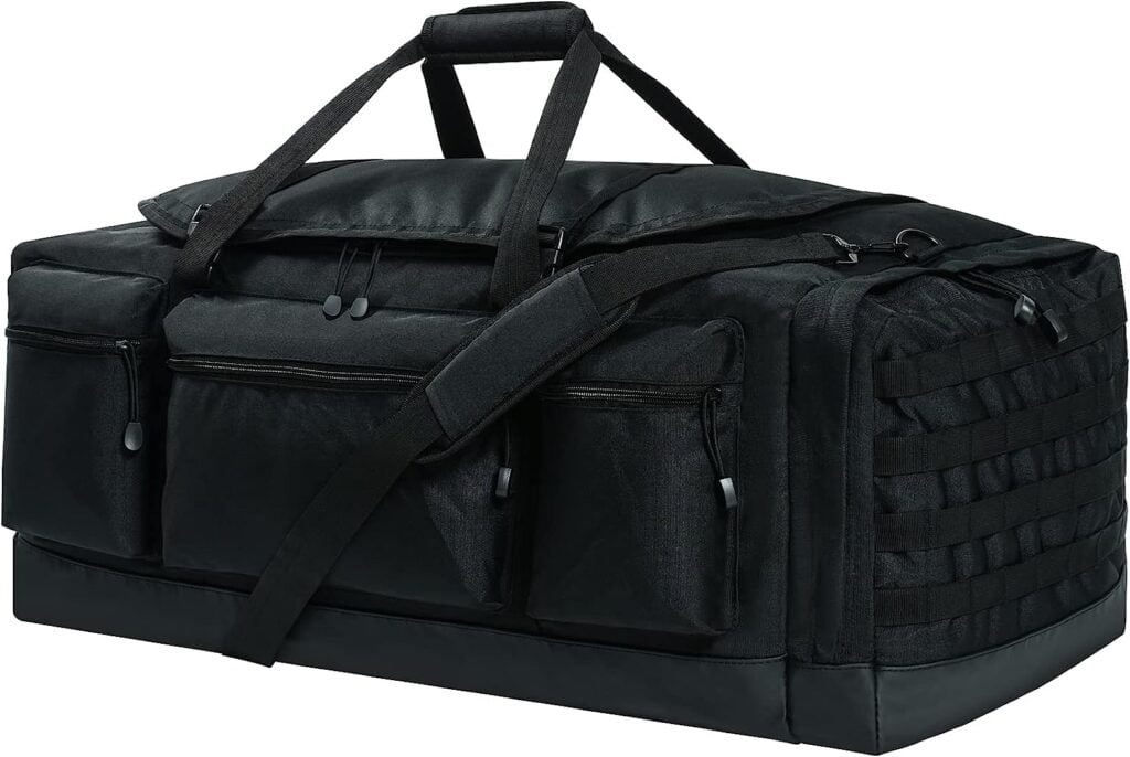 kalidi bolsa de deporte resistente al agua para camping senderismo viajes gimnasio negro 50l