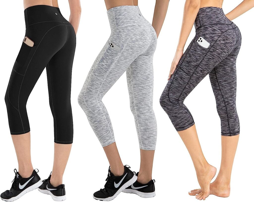 leggings deportivos para mujer cintura alta leggings mallas con bolsillos pantalones de yoga elasticos para fitness training running