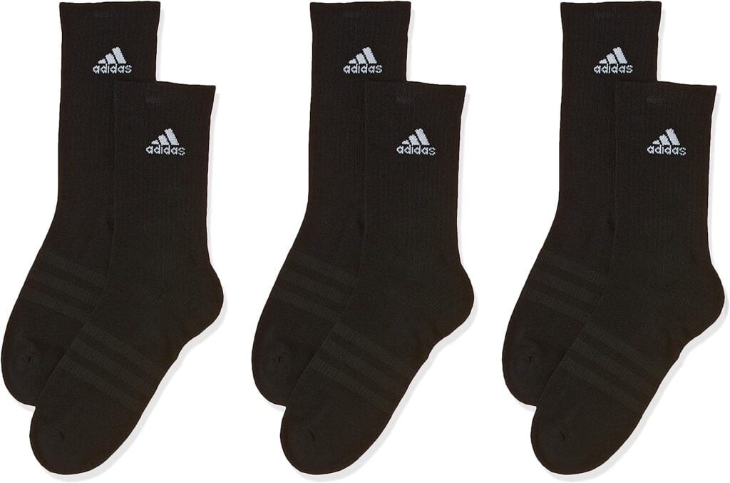 linear crew cushioned 3 pairs calcetines clasicos unisex adulto
