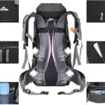 Lixada Mochila de Senderismo 50L/60L con Cubierta Impermeable Mochila de Marcha Trekking Camping Deporte Al Aire Libre 5 lixada mochila de senderismo 50l 60l con cubierta impermeable mochila de marcha trekking camping deporte al aire libre