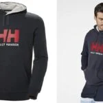 logo hoodie hh sudadera con capucha hombre azul marino xl