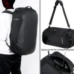 mochila de viaje con compartimento para zapatos resistente al agua con correas para los hombros para hombres y mujeres