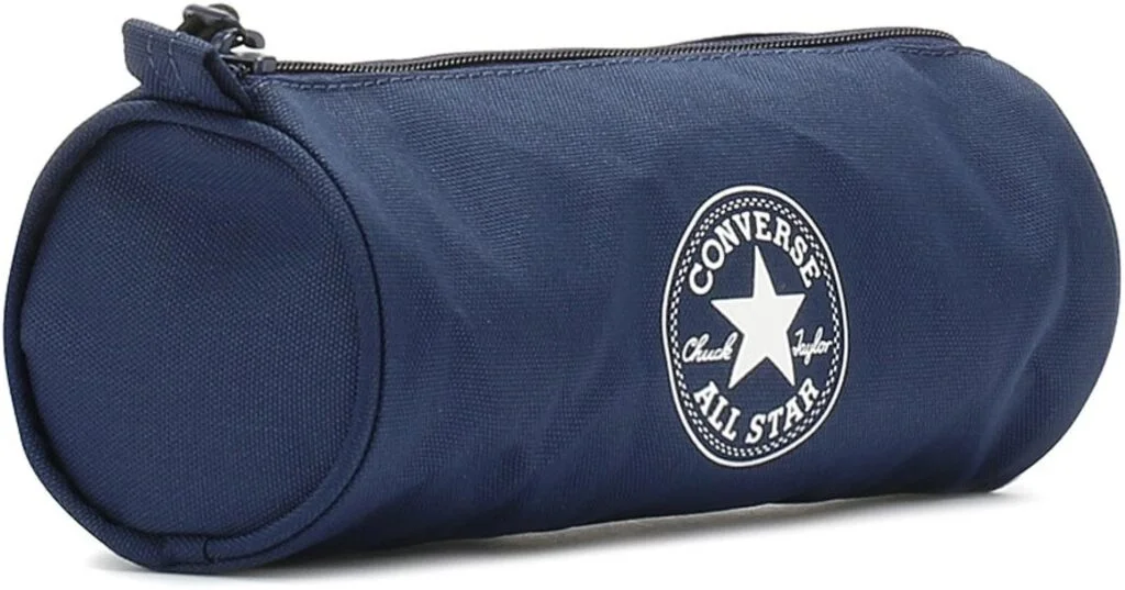 mochila escolar converse color azul compartimento principal y bolsillo frontal compartimento acolchado con tira para ordenador tirantes ergonomicos y acolchados 46x14x30 cm toybags