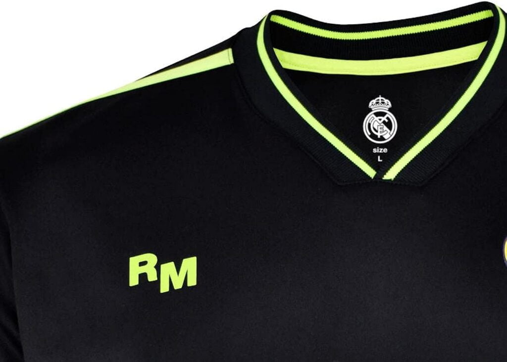 real madrid conjunto camiseta y pantalon vinicius 20 de la tercera equipacion temporada 2022 23 replica oficial autorizada con licencia nino