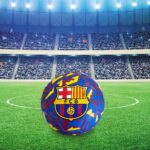 rogers balon oficial de futbol barcelona pelota de futbol blaugrana patron de camuflaje de colores talla para adultos y ninos tamano 5 grande 1