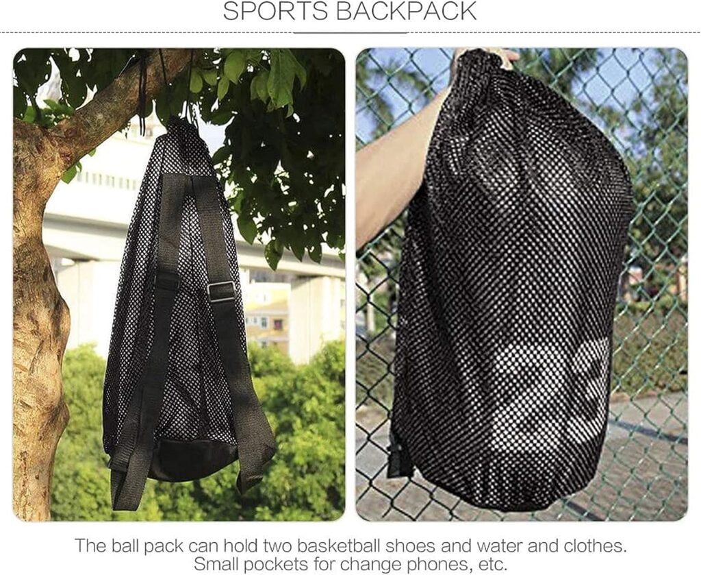 sobeau mochila cuerdasmochila de cuerdasmochila deportepuede almacenar pelotas de baloncesto balones de futbol adecuado para deportes al aire libre fitness senderismo negro