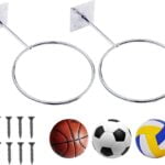 soporte de pared para balones de exhibicion 2 pcs soporte de balones con tornillos de baloncesto futbol voleibol medicina 1
