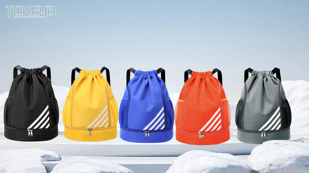 tokeya bolsas de cuerdas mujer hombre mochila cuerdas impermeable saco de gimnasia con compartimento de zapatos y bolsillo ligera mochila de playa para senderismo natacion fitness baloncesto