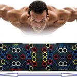 TOMSHOO Push Up Rack Board, 14 en 1 Tabla de Flexiones, Push Up Board, Tabla Push-Up Portátil Multifuncional, Soportes para flexiones, para Ejercicios en casa, Barra de Abdominales, Sit-Ups Barra 6 tomshoo push up rack board 14 en 1 tabla de flexiones push up board tabla push up portatil multifuncional soportes para flexiones para ejercicios en casa barra de abdominales sit ups barra