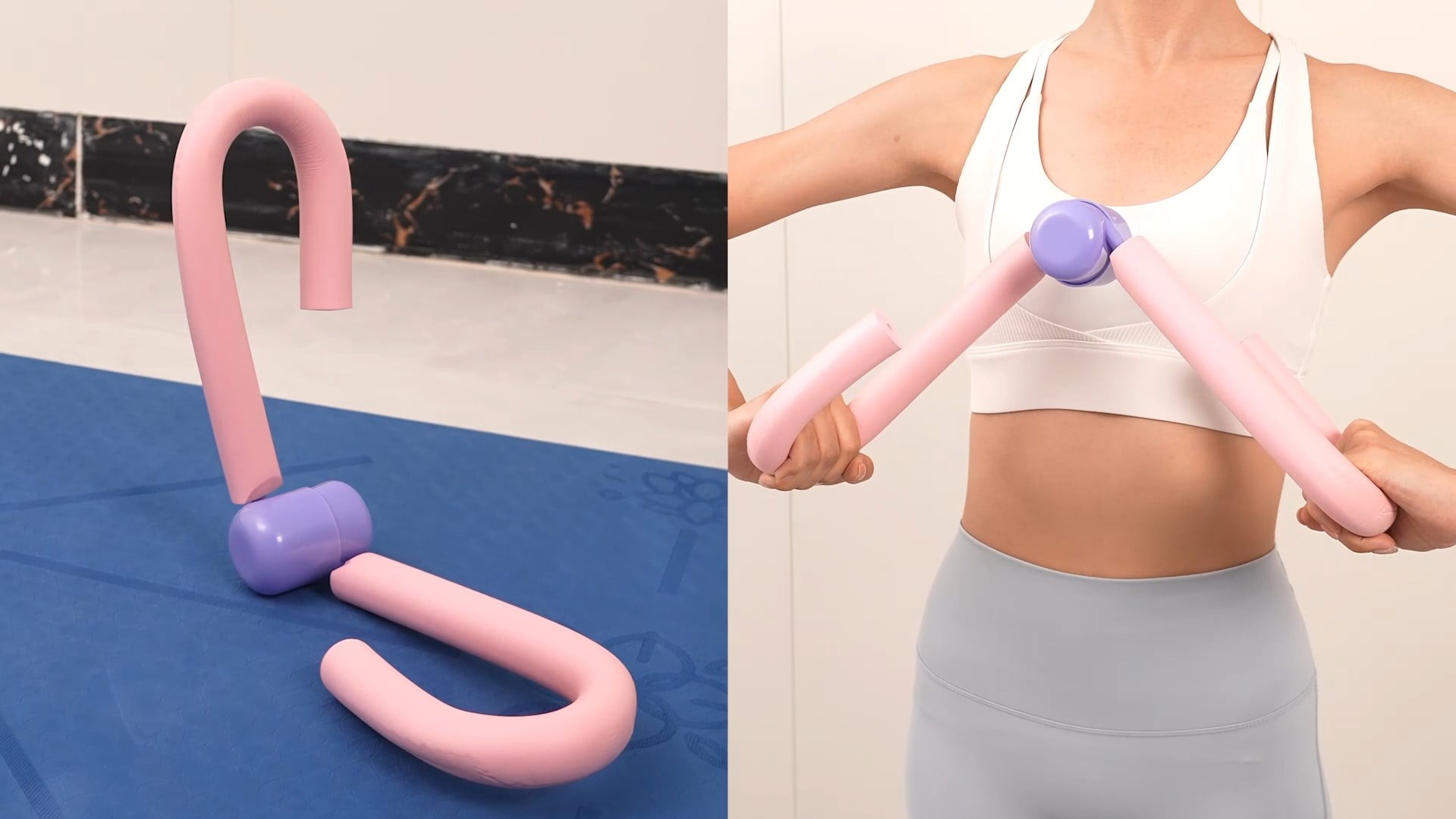 unycos ejercitador de muslos suelo pelvico piernas y brazos equipo de musculacion multifuncional fitness en casa alta resistencia espuma suave y comoda compacto de estructura triangular