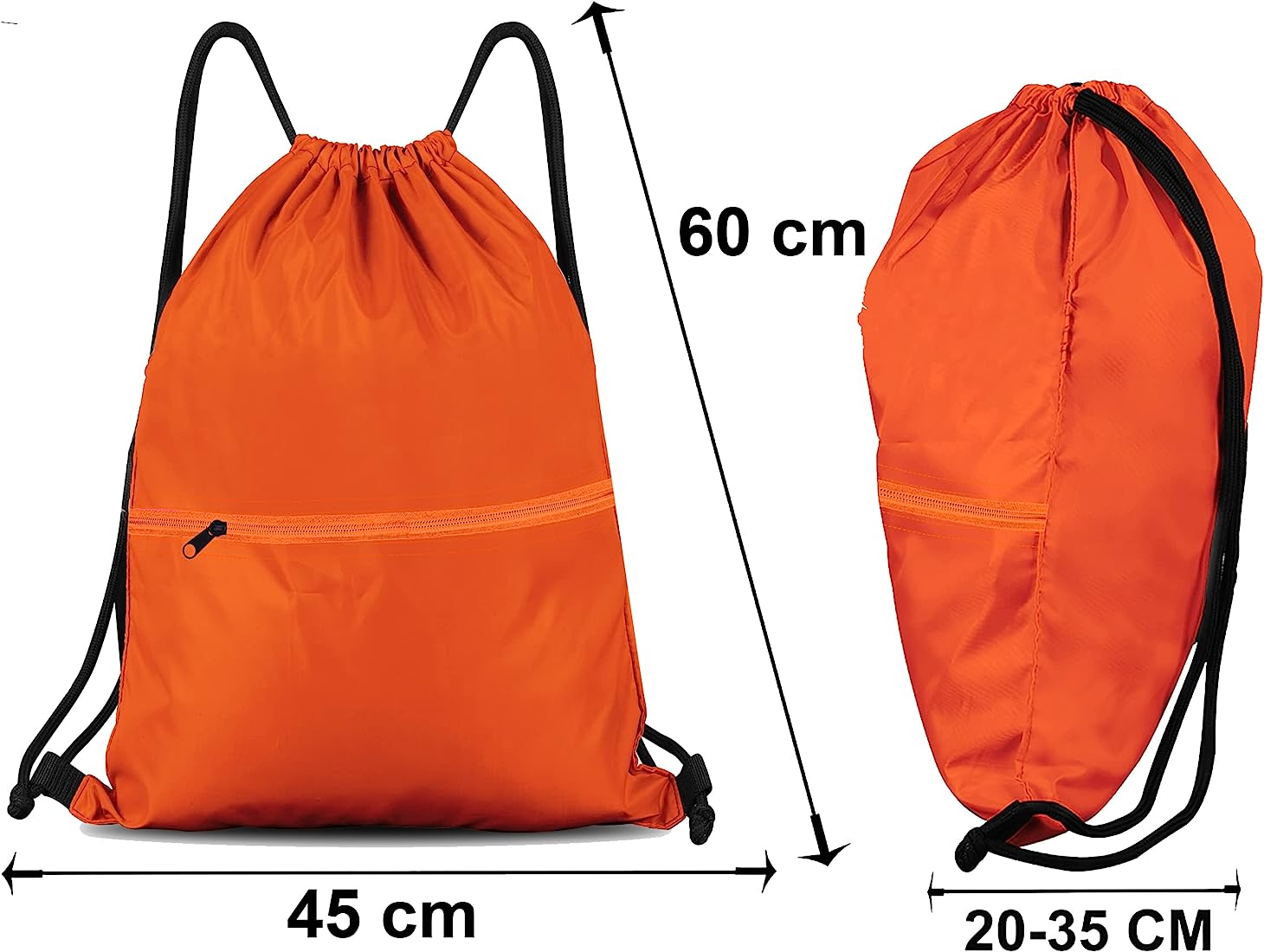 WESTWOOD FOX WFX - Bolsa de cordón impermeable para gimnasio, mochila para mujeres y hombres, bolsa de polietileno con bolsillo exterior con cremallera, escuela, playa, vacaciones, natación, viajes 3 westwood fox wfx bolsa de cordon impermeable para gimnasio mochila para mujeres y hombres bolsa de polietileno con bolsillo exterior con cremallera escuela playa vacaciones natacion viajes