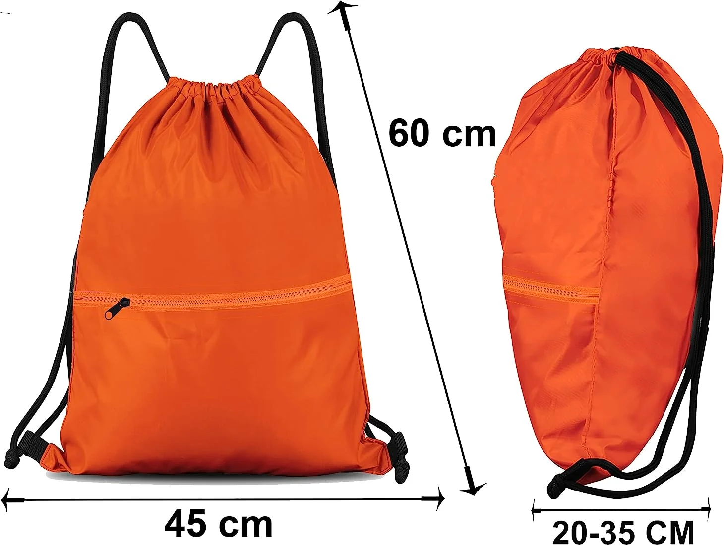 WESTWOOD FOX WFX - Bolsa de cordón impermeable para gimnasio, mochila para mujeres y hombres, bolsa de polietileno con bolsillo exterior con cremallera, escuela, playa, vacaciones, natación, viajes 3 westwood fox wfx bolsa de cordon impermeable para gimnasio mochila para mujeres y hombres bolsa de polietileno con bolsillo exterior con cremallera escuela playa vacaciones natacion viajes