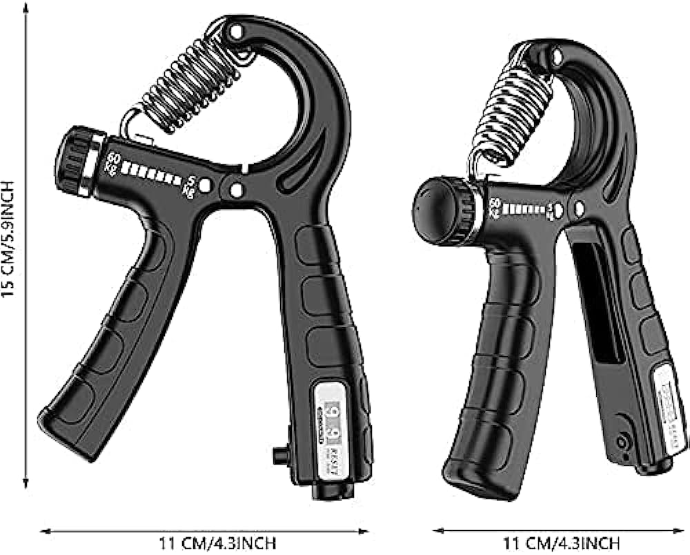 zitfri fortalecedores de mano 5 60kg ajustable fortalecedor de agarre 5pcs kit entrenamiento dedos antebrazo muneca ejercitadores de manos y estirador de dedos pelota antiestres apreton de manos